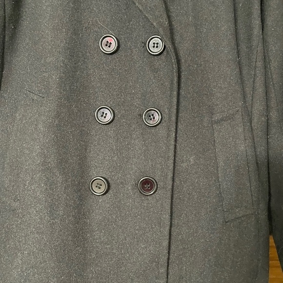 Forecaster of Boston women’s Charcoal gray Double- Breast Pea coat size 16 - Picture 4 of 7